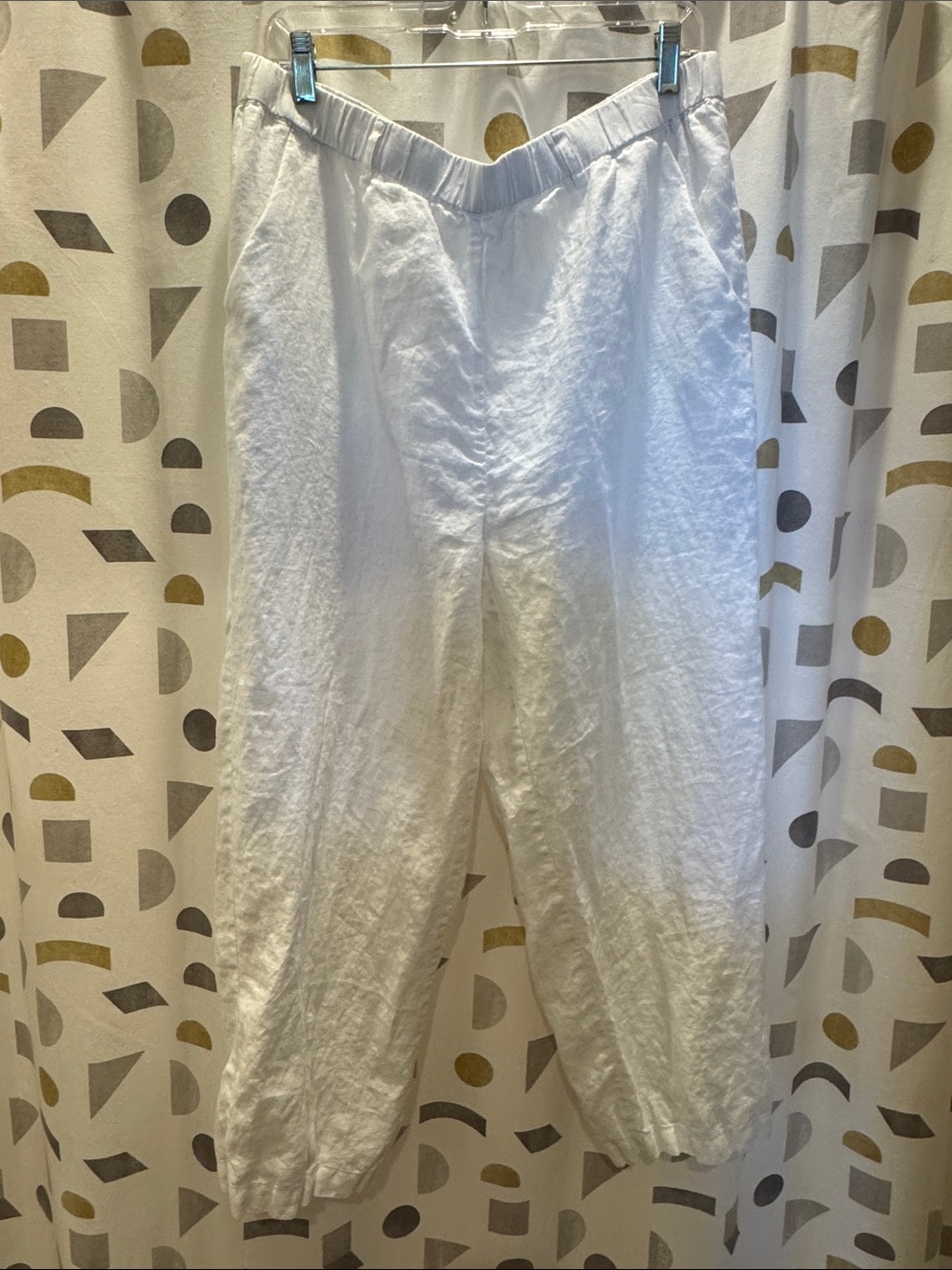 Quince White European Linen Pants
